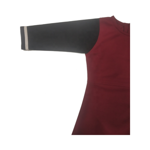 กระโปรงกีฬาสำหรับเด็กผู้หญิงกระโปรงผ้าคอตตอน/ผ้าโพลีเอสเตอร์ถักลายทางแขนยาวครึ่งเดียวโลโก้ตามสั่ง - Product Image 6