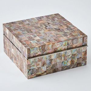 Mother Pearl Wooden <b>Storage</b> <b>Boxes</b> Arabian/Islamic Design <b>Waterproof</b> Eco-Friendly Customizable Capacity for Gift Ramadan <b>Storage</b> - Product Image 3
