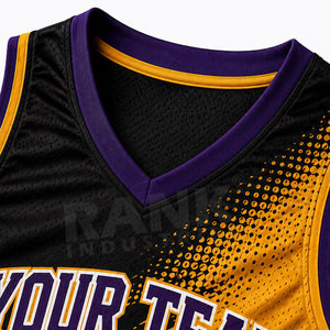 Maillots de basket-ball respirants, nouveau design, maillot de basket-ball sur mesure - Product Image 5