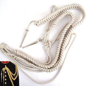 Gold <b>Braided</b> Metallic <b>Cord</b> Aiguillette for Uniform Garment - Product Image 4