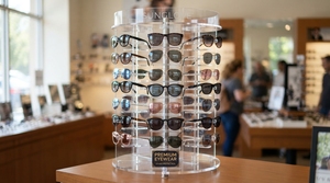 Acrylic Customizable Size & Thickness Multi-Slot Sunglass & Eyewear <b>Display</b> Stand-Eco-Friendly for Modern Retail Organizer - Product Image 4