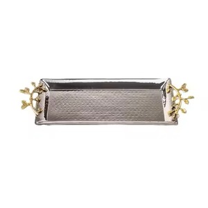 Bandeja de Servicio de Acero Inoxidable de Alta Resistencia, Plato Metálico para Cocina, Catering y Suministros para Hoteles - Product Image 1