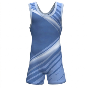 Maillot de lutte noir ajusté pour homme en nylon extensible, anti-humidité, imprimé par transfert, motif drapeau américain, vêtement de sport de combat - Product Image 1