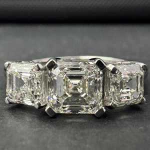 แหวนหมั้นเพชรเพลตตินั่ม PT950 น้ำหนัก 2.02 กะรัต ทรง Asscher Cut เพชรเพาะเลี้ยงสำหรับผู้หญิง เครื่องประดับหรูหรา - Product Image 6