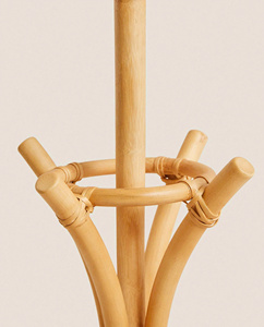 Wicker Rattan Clothes <b>Rack</b> Woven Rattan Clothes Stand <b>Rack</b> Coat <b>Racks</b> <b>for</b> Kids Room Coat Hanger Hook <b>for</b> Room Organization - Product Image 3