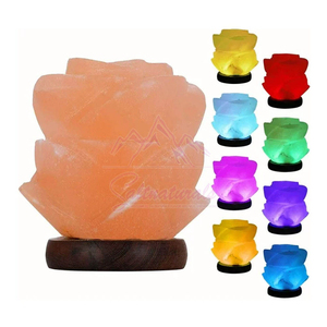 Home Decor Himalayan Salt Lamp Wooden Base Style Himalayan Salt Lamp For Living <b>Room</b> Himalayan Salt Lamp - Product Image 4