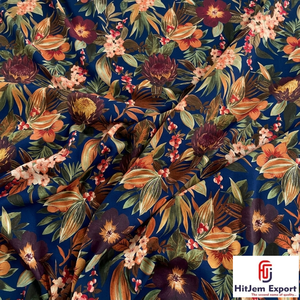 Tissu en polyester imprimé numérique de luxe doux, fabricant de textiles sur mesure pour la mode et les vêtements - Product Image 6