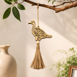 Hot Sale Wooden Christmas Hanging Ornament | Natural Color Xmas Tree Pendant Decoration Rustic Festival Holiday Home Decor <b>Gift</b> - Product Image 4