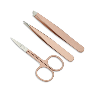Juego de 3 Pinzas de Acero Inoxidable para Dar Forma a las Cejas - Product Image 1