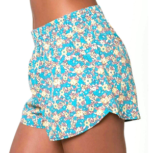 Shorts de Mujer con Estampado Floral, Cintura Alta, Transpirables, Tejidos, Estilo Casual, Cintura Elástica, Corte Regular - Product Image 2