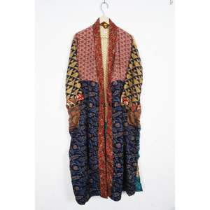 Robe de nuit kimono en soie faite à la main, à manches longues, pour mariage, veste de festival, ou tenue de yoga pour femme - Product Image 6