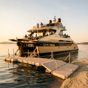 เรือยอชท์คาตามารันอลูมิเนียมสุดหรู UBI 2250 ขนาด 22 เมตร ปรับแต่งได้ พร้อมเครื่องยนต์ในตัว 1150 แรงม้า x 2 ความเร็ว 30-35 นอต พร้อมหลังคาบิมินี่ ควบคุมด้วยรีโมท ใช้พลังงานแบตเตอรี่ - Product Image 5