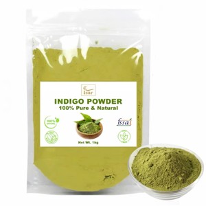 Polvo de Hoja de Índigo Silvestre 100% Puro y Natural OEM para Coloración del Cabello, Grado Cosmético, Sin Químicos, Calidad Premium para Hombres y Mujeres - Product Image 1