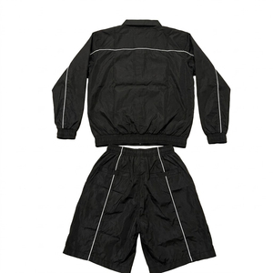 High Quality <b>Summer</b> <b>Men</b> Clothing Jogging Sportswear Sets Tracksuits Nylon Windbreaker Sets Windbreaker <b>Jacket</b> Short Set for <b>Men</b> - Product Image 4