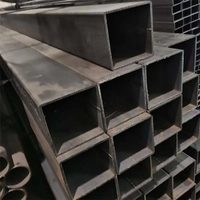 Tubo de acero cuadrado y rectangular de sección hueca de hierro negro de Metal soldado con carbono suave Tianjin q235b 200x200 Tubo cuadrado