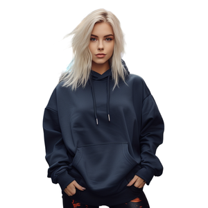 Sweat à capuche surdimensionné, doux et confortable, de haute qualité, épais, décontracté / en coton - Product Image 1