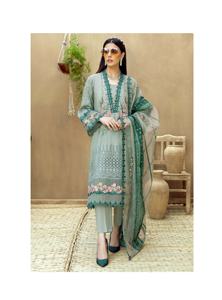 Nouvelle Collection Femme Brodée Pakistanaise Shalwar Kameez Manches Longues Soie Rayonne Chemise Robe pour Fêtes Mariages Viscose - Product Image 4