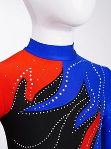 ชุดเต้นรำสำหรับเด็กผู้หญิงอายุ 6-16 ปี ชุดยิมนาสติก บอดี้สูท ชุดรัดรูปเต็มตัว สำหรับการฝึกซ้อมสเก็ต กายกรรม การแสดงบนเวที - Product Image 3