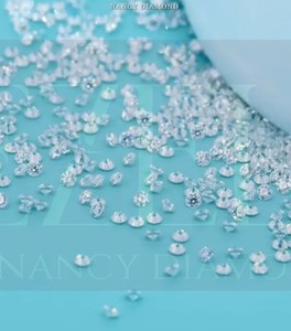 Diamantes facetados de color H y claridad VS, gemas redondas brillantes - Product Image 2