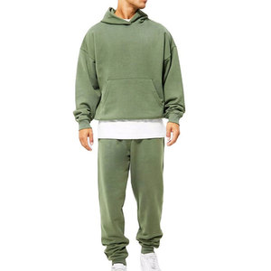 Chándal de Moda con Lavado Ácido, Estilo Vintage, Tela Resistente, Ideal para Entrenamiento y Tiempo Libre - Product Image 1