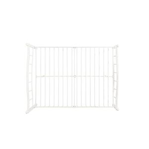 Struttura letto matrimoniale in metallo con testiera e pediera bianche - Product Image 6