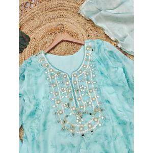 Costume de fête élégant pour femmes, vêtement de mariage avec de belles broderies et un tissu doux, acheter directement auprès du fournisseur - Product Image 4