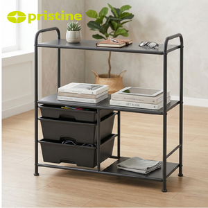 Estantería de Almacenamiento de 3 Niveles con Cajones, Fabricada en Taiwán, para el Hogar, Manualidades, Bricolaje - Product Image 4