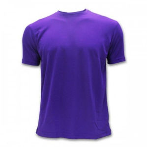 Camiseta de Manga Corta con Cuello Redondo, 100% Algodón, Color Morado, Estilo Informal para Hombre, Transpirable - Product Image 5