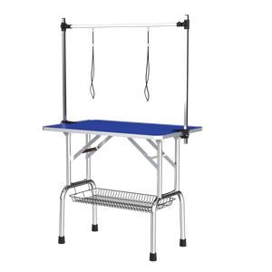 Tavolo da Toelettatura per Animali Blu, Grande e Robusto, con Morsetti Regolabili 42/ per Toelettatura di Cani e Gatti - Product Image 5