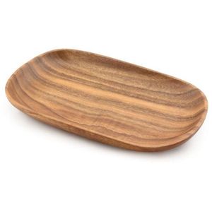 Premium Hardwood Wooden Serving Tray Handmade Curved Food Display Board for <b>Kitchen</b> Hotel Restaurant Dining <b>Table</b> - Product Image 2