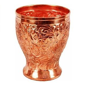 Verre à vin Moscow Mule à long pied martelé à la main, en aluminium nickelé, style classique, incassable et écologique - Product Image 2