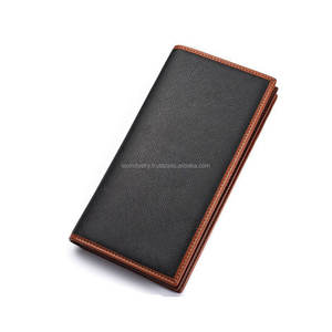 Porte-monnaie Vintage en cuir véritable à trois volets avec blocage RFID, vente en gros d'usine - Product Image 1