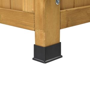 Large Outdoor Wooden <b>Storage</b> <b>Bench</b> with Seating Armrest Deck Box for Patio Organizer Loveseat <b>Garden</b> Porch Deck Backyard - Product Image 2