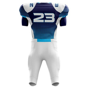 Conjunto de Uniforme de Fútbol Americano Personalizado, Impresión por Transferencia de Calor, Poliéster, Cuello en V, Sin Mangas, Jersey Ajustado que Absorbe la Humedad, Pantalones - Product Image 3