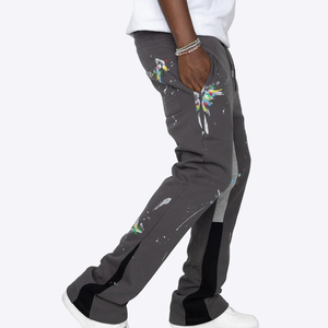 Pantalon de jogging homme tendance coupe évasée 100% coton style hip-hop - Product Image 2