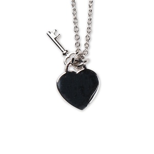 Collar de Plata de Ley 925 con Colgante de Candado y Llave, Estilo Minimalista, Hecho a Mano, para Bodas, Fiestas, Unisex, para Mujer - Product Image 5