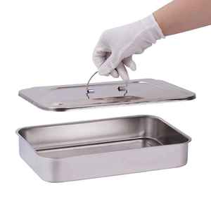 Bandeja de esterilización para instrumentos quirúrgicos, caja de esterilización quirúrgica con certificación CE, caja de esterilización quirúrgica de acero inoxidable - Product Image 1