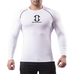 Hauts de sport personnalisés pour hommes UPF50+ en polyester écologique à manches longues, séchage rapide, respirant, anti-UV - Product Image 6
