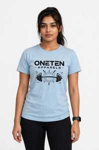 เสื้อยืดผู้หญิงฤดูร้อน สีกรมท่า ผ้าฝ้ายเจอร์ซีย์นุ่ม สวมใส่สบาย คอกลม ไหล่ตก แขนสั้น ระบายอากาศได้ดี คุณภาพสูง ปรับแต่งได้ - Product Image 1
