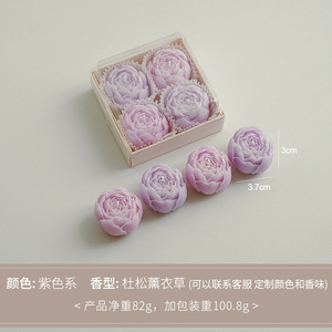 Valentine's Day <b>Gift</b> Rose <b>Candle</b> Romantic Scented Soy Wax <b>Candle</b> Premium Rose Scented Valentine's Day <b>Gift</b> <b>Candle</b> Handmade Rose - Product Image 4