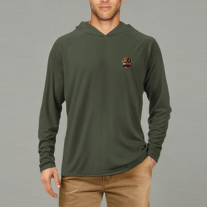 Sudadera con Capucha para Hombre, Corte Regular, Invierno, Color Sólido, Ecológica, Ligera, Transpirable, Tejido Elástico, Cómoda para Entrenamientos en el Gimnasio - Product Image 6
