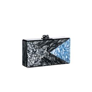 Pochette de soirée élégante en résine et cristal pour femmes, accessoires de mode - Product Image 3