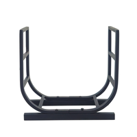 Support à bûches de qualité supérieure, noir, thermolaqué, pour extérieur et intérieur, décoration d'intérieur, ensembles de cheminées, taille personnalisée, best-seller
