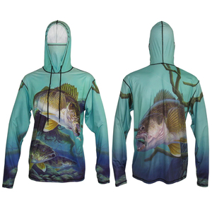Summer Men's UPF 50 Waterproof Printed <b>Hoodies</b> Breathable UV Protection <b>Thin</b> Hooded Shirt Outdoor Hiking Fishing Shirt For Men - Product Image 1