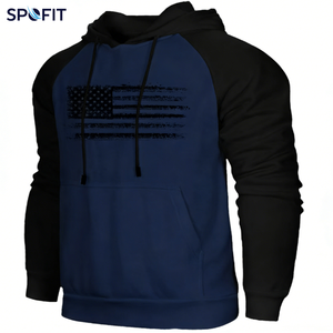 Nouveau Hoodie d'Hiver Décontracté pour Homme Américain 2026, 100% Coton, Logo Personnalisé, Manches Longues, Doublure en Éponge Brodée - Product Image 5