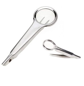 Pinzas de Precisión Profesionales, Duraderas y Ligeras de Acero Inoxidable para Eliminar Espolones de Cejas, con Punta Fina y Enfoque - Product Image 2