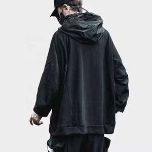 Sudadera con Capucha Techwear para Hombre, Estilo Urbano, Táctica, Cyberpunk, Oversize, Estilo Cargo, Harajuku, Hip Hop - Product Image 4