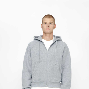 Sudadera con capucha de forro polar grueso, sudadera con capucha de invierno con mangas raglán, chaqueta cálida con cremallera para uso casual y al aire libre - Product Image 3