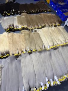 Super Nasa Hair Double Drawn Vietnamese Virgin Hair Bulk Extensions Fast Shipping Full Cuticle #1A #2 #<b>PLA</b> 50cm 70cm Length - Product Image 6
