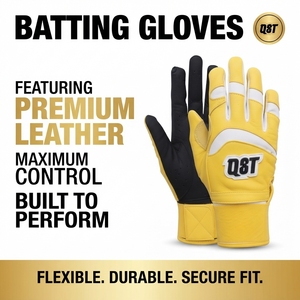 Gants de frappe de baseball personnalisés à doigts entiers, fermeture de poignet réglable, légers et respirants, pour l'entraînement au baseball, vente en gros - Product Image 2